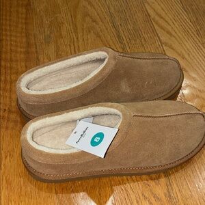 Men's Brown Goodfellow Suede Slippers
